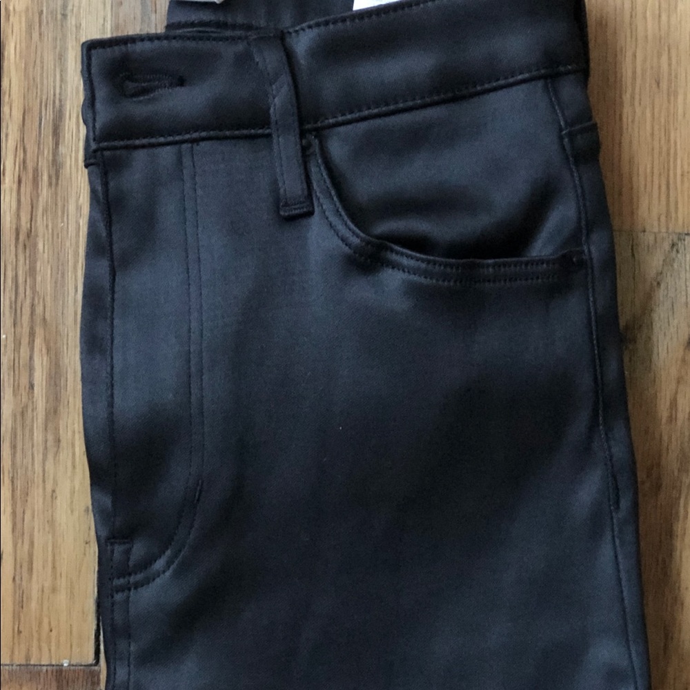 🥂🥂SOLD 🥂🥂High waisted Slim leg leather pants - Picture 2 of 4